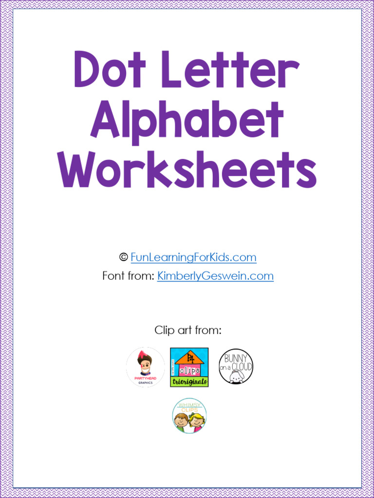 Dot The Letter Alphabet Worksheets | PDF | World Wide Web | Internet & Web