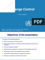 WHO Presentation on Change Control 