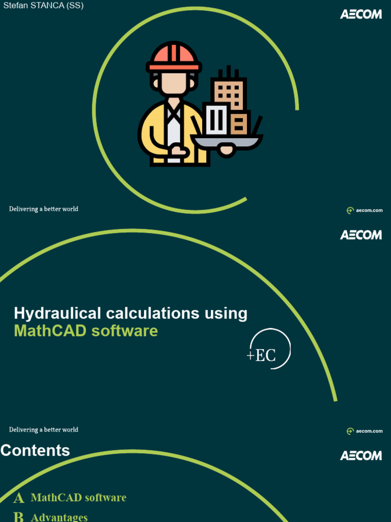 Hydraulics Calculations with MathCAD | PDF | Computers | Technology ...
