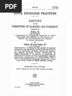 Pecora Commission Report - Stock Exchange Practices Report 1934 