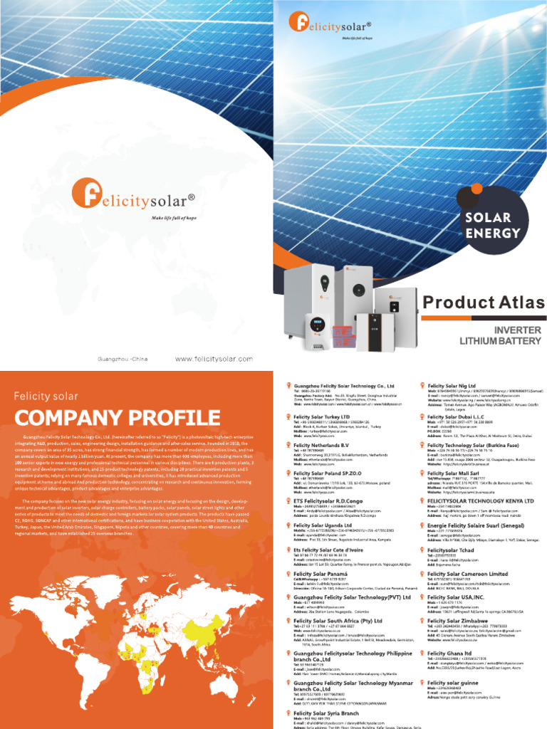 FelicitySolar Catalog | PDF