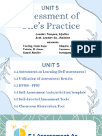 UNIT 5 - Assessment of One's Practice
