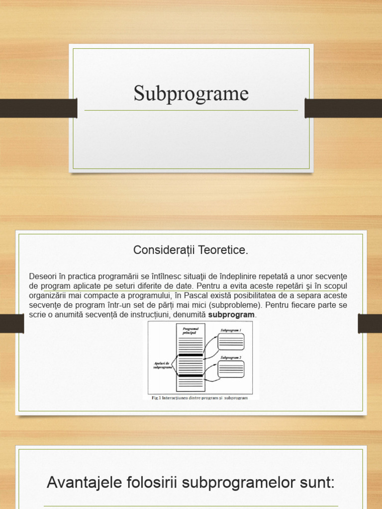 Subprograme (Info) | PDF