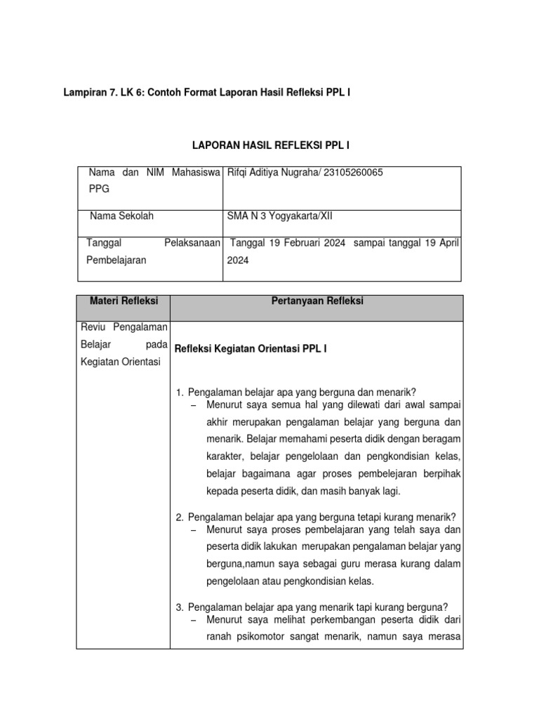 01 05 6 b5 3 unggah lk 6 laporan hasil refleksi ppl 1 pdf