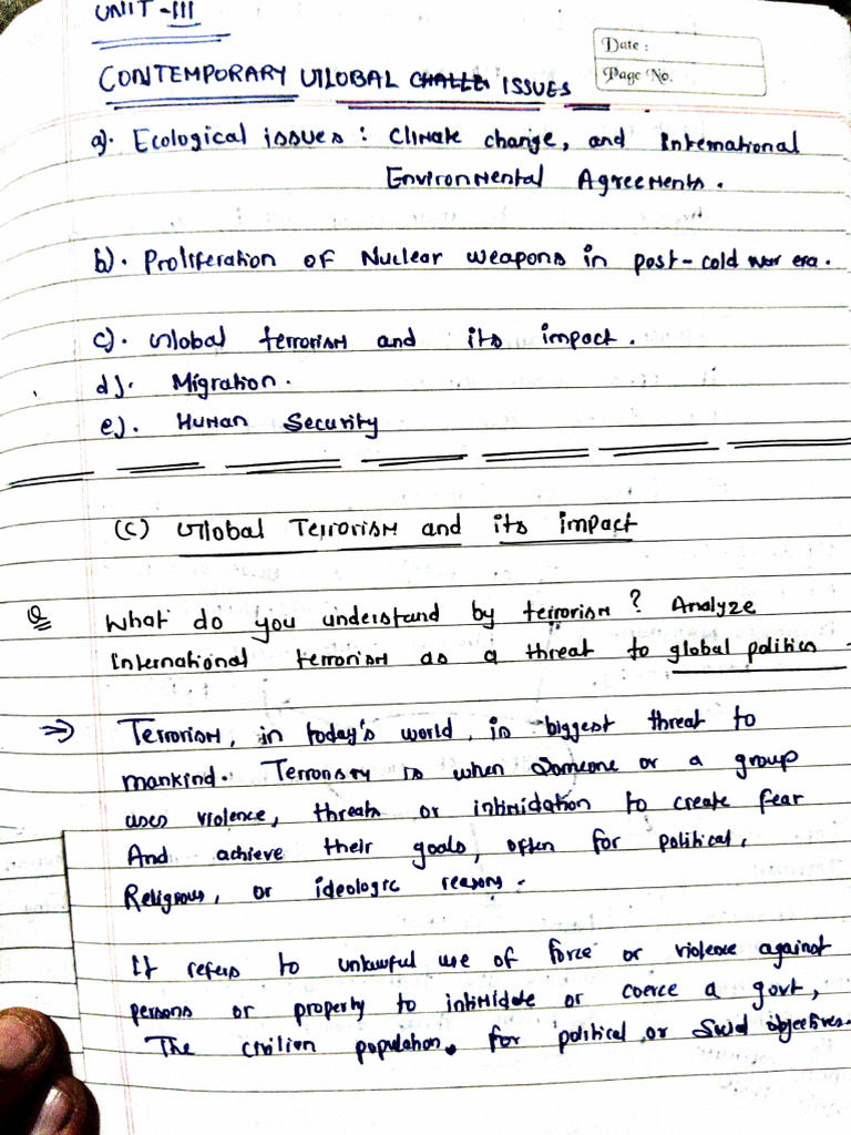Global Terrorism and Its Impact on Security | PDF