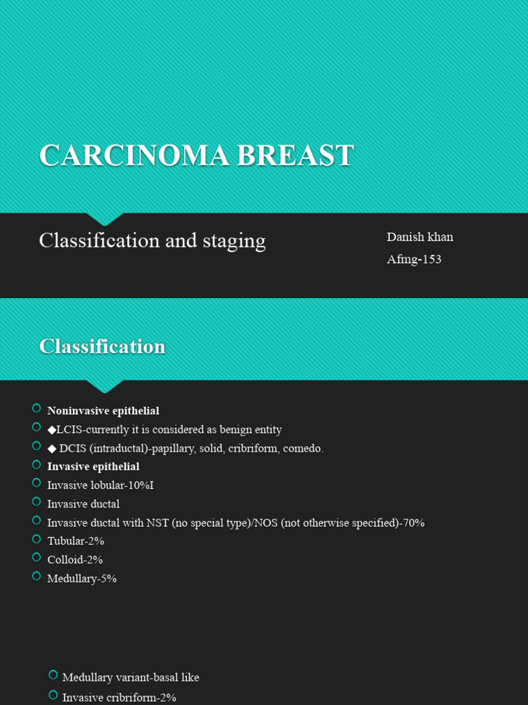Breast Cancer Classification Overview | PDF | Breast Cancer | Carcinoma