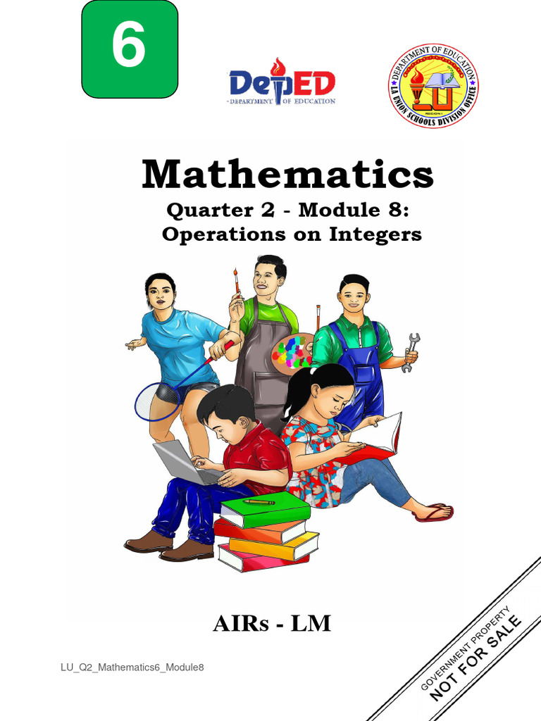 2021 AIRs LM MATH 6 - Q2 Module 8 | PDF | Subtraction | Division ...