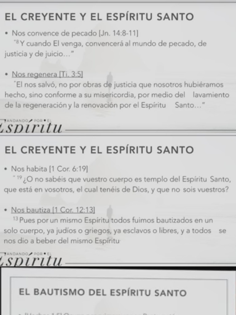 Qué Es El Espíritu Santo y Qué Hace | PDF