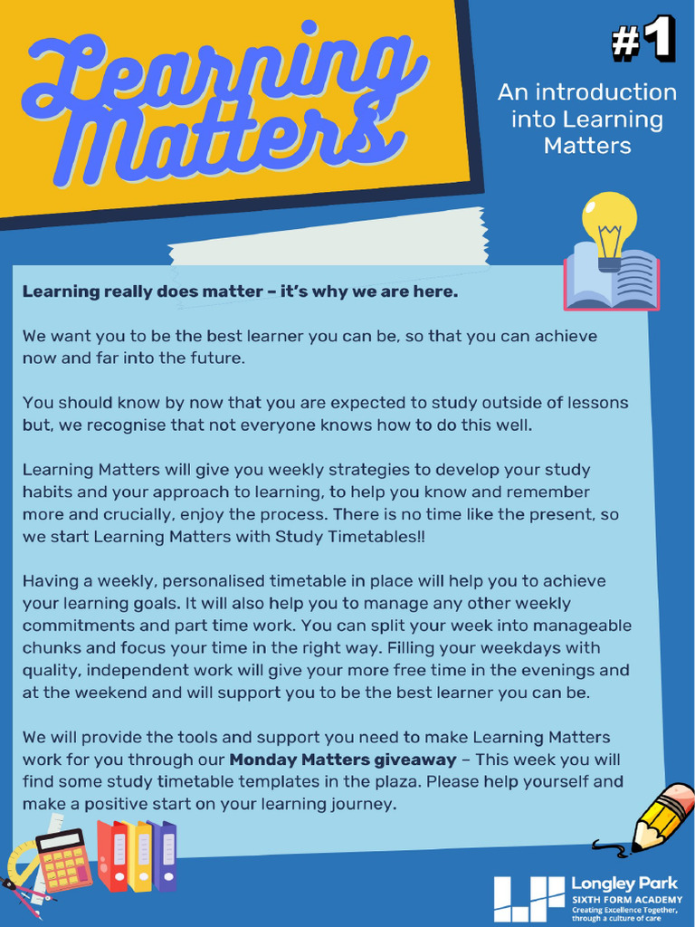 Learning Matters | PDF