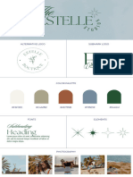 Green Neutral Modern Luxury Fashion Brand Board