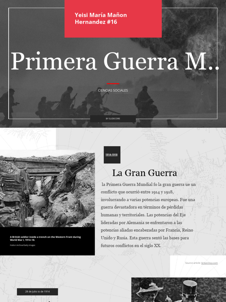 Historia de la Primera Guerra Mundial | PDF | Política | Viajes y turismo