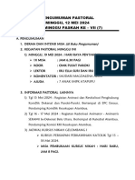 Pengumuman Minggu 12 Mei 2024