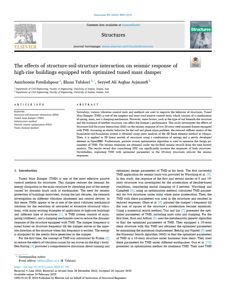 The Effects of Structure-Soil-Structure Interaction On Seismic Response ...