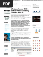 Download Windows Server 2008 - Instalar Active Directory Domain Services _ Aprende a Conmigo by taurojh SN73238852 doc pdf