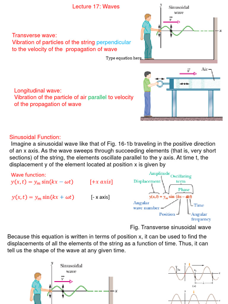 Lecture 17: Waves: Perpendicular | PDF | Waves | Classical Mechanics