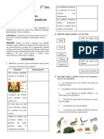 FICHA DE ACTIVIDAD - SER VIVO