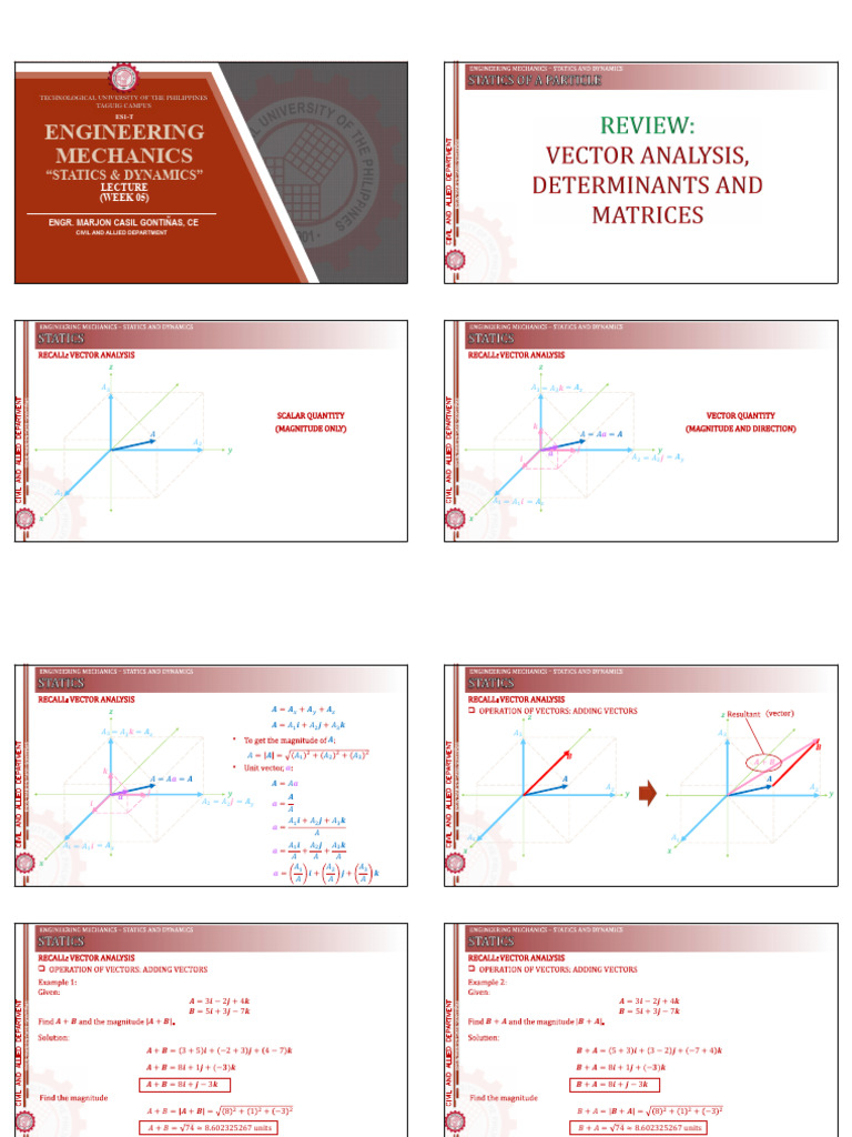 Week 05 Engineering Mechancs Statics Dynamics | PDF | Mechanical ...