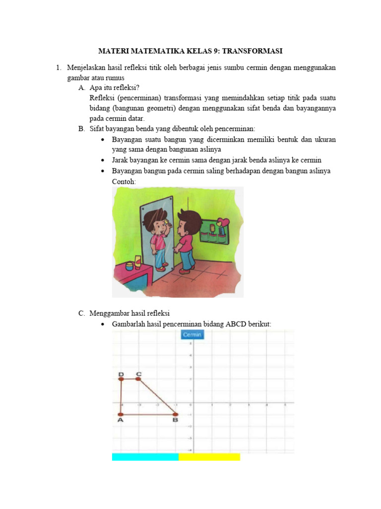 Materi Matematika Kelas 9 | PDF