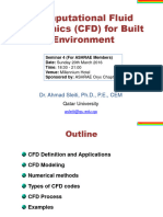 CFD For Built Environment-Seminar Dr. Sleiti