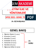 Öğreti̇m Yöntem Ve Tekni̇kleri̇ Pegem Konu