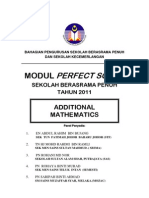 Perfect Score Add Maths 2011 Module 1 - Module 5