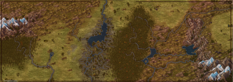 Kingmaker Stolen Lands Accurate Grid No Labels | PDF