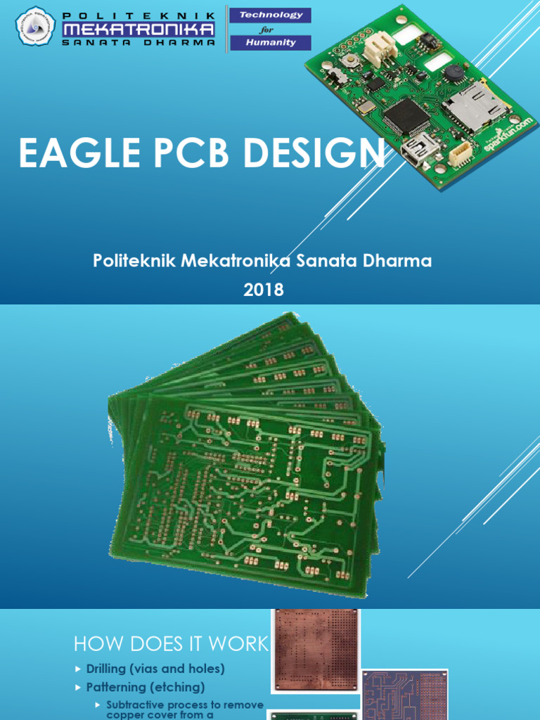 Desain PCB Menggunakan EAGLE | PDF | Komputer | Teknologi & Rekayasa