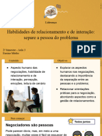 Habilidades de Relacionamento e de Interação: Separe A Pessoa Do Problema