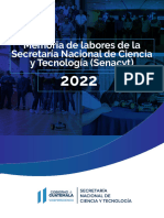 Memoria de Labores Senacyt 2022