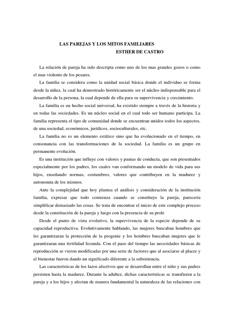 Parejas Y Mitos Familiares Descargar Gratis Pdf Familia Evolución