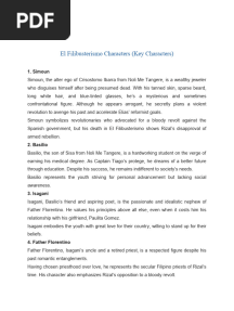 El Filibusterismo Characters