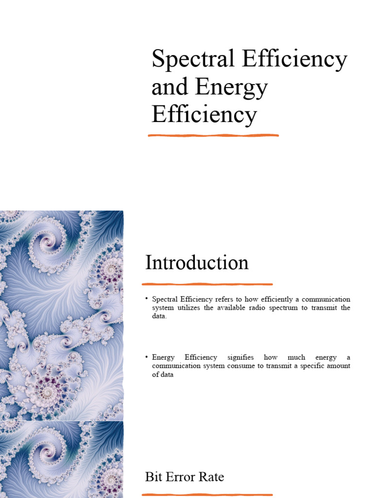 Spectral and Energy Efficiency Analysis | PDF | Signal To Noise Ratio ...