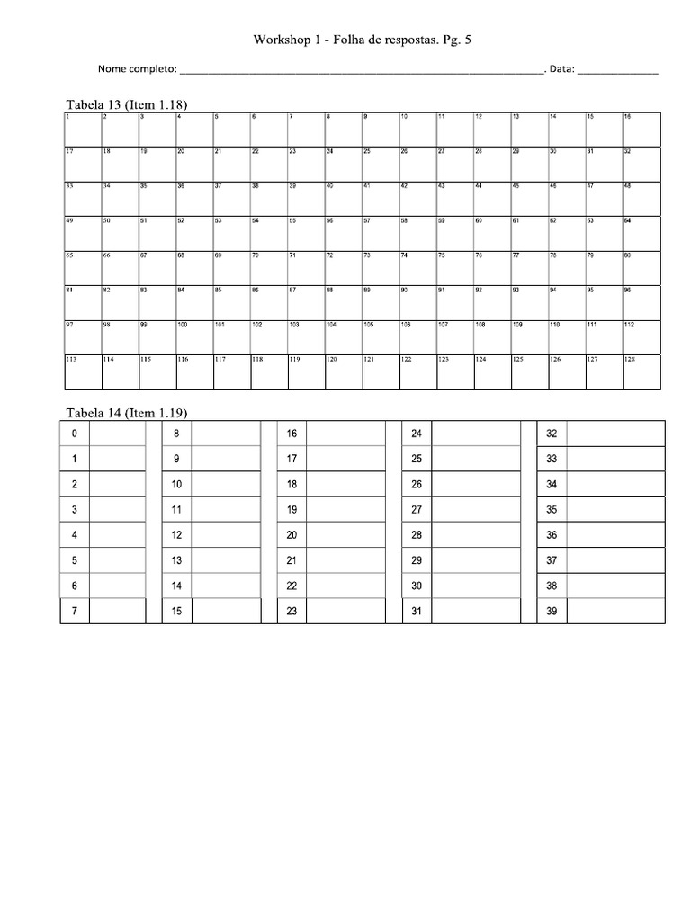 Tabela | PDF
