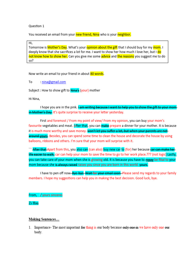 English Essay Part 1 Pdf