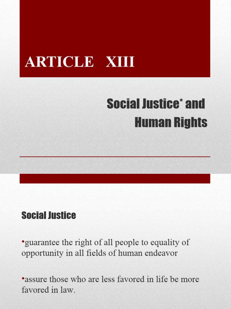 Social Justice and Human Rights Overview | PDF | Employment | Social ...