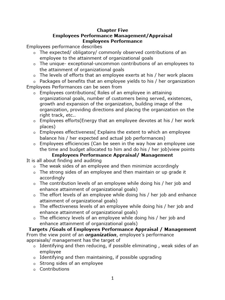 Employee Performance Management Guide | PDF | Performance Appraisal ...