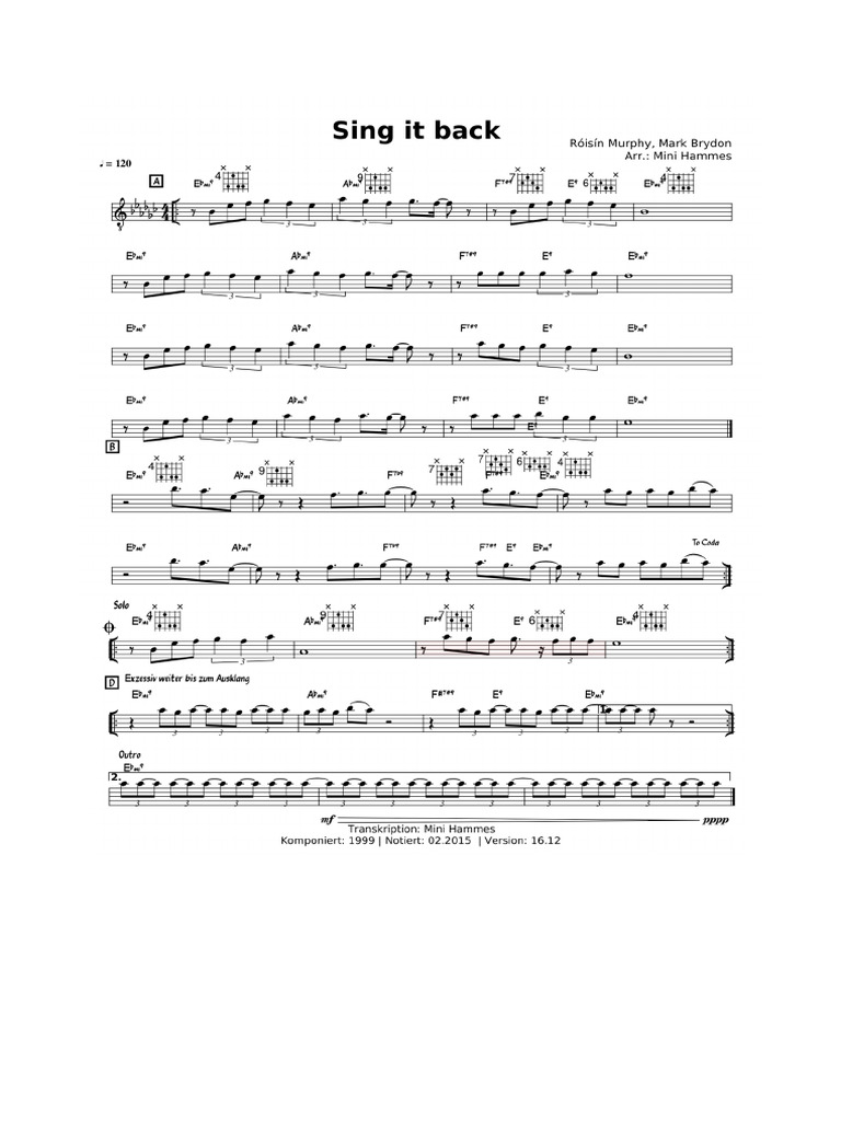 Sing It Back | PDF
