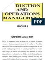 Operations Management Module 2022