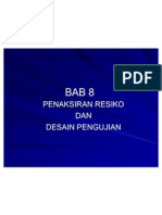 Bab 8 Penaksiran Resiko Dan Pengujian ian