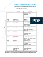 Timetable CSECMay June2024