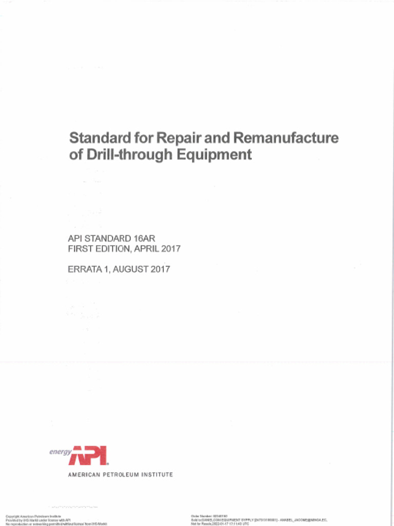 Api 16ar | PDF