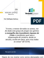 Em Favor de Vós (3.1-13) - Prof. Wellington Barbosa