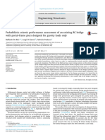 Probabilistic Seismic Performance Assessment of an Existing RC Bridge With Portal-frame Piers Designed for Gravity Loads Only