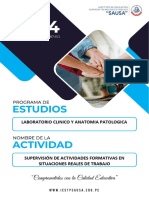 Plan Supervisión de Actividades Formativas en Situaciones Reales de Trabajo