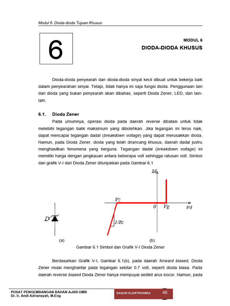 Dioda Khusus: Zener, LED, dan Schotky | PDF | Teknologi & Rekayasa