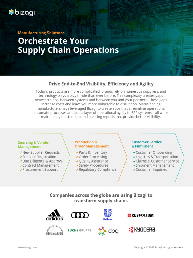 Manufacturing Solution Brief | PDF | Supply Chain | Automation