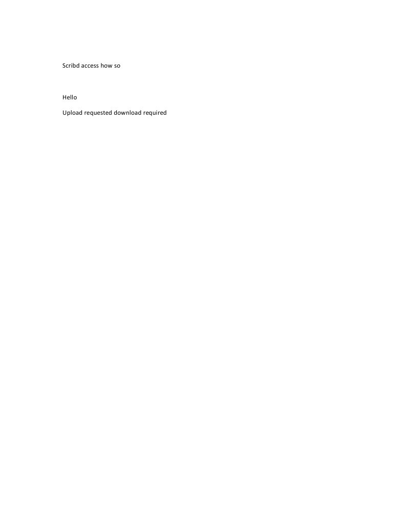 Scribd Access How So | PDF