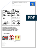 ATIVIDADE  08-05-24  THÉO - PORTUGUÊS E MATEMÁTICA