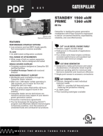 Caterpillar 3512B 1500 Spec Sheet