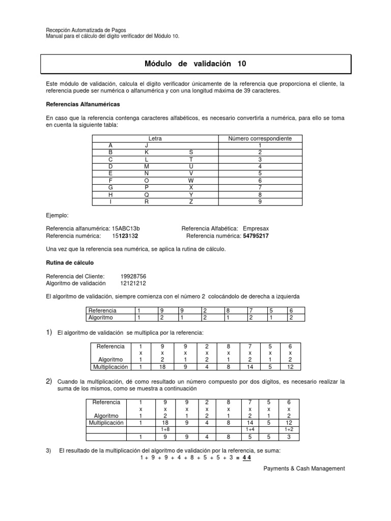Cálculo del Dígito Verificador CURP | PDF | Algoritmos | Matemáticas ...